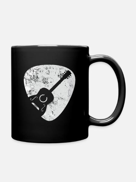 Guitare acoustique Pléktrum cadeau - Mug uni - noir