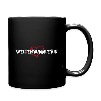 Globe-trotter voyage voyage rengaine cadeau - Mug uni - noir - Droite