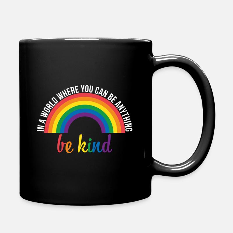 Be Kind Toleranz Positiv Spruch Geschenk - Tasse einfarbig - Schwarz