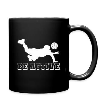 Cadeau sportif de volleyball de plage - Mug uni - noir - Droite