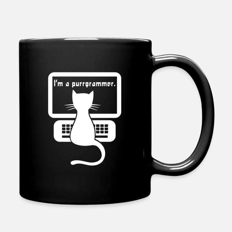 I`m a programmer cat Geschenk - Tasse einfarbig - Schwarz