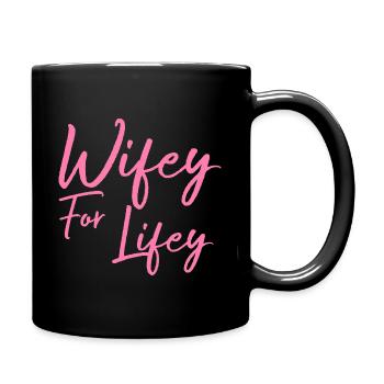 Wifey Pour Le Cadeau De La Vie - Mug uni - noir - Droite