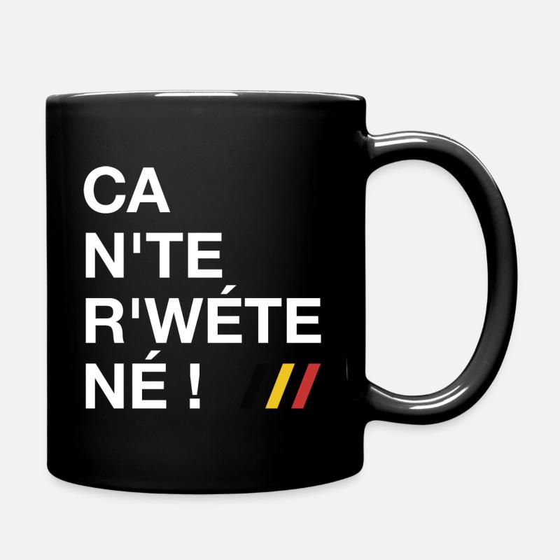 Ca n'te r'wéte né ! - Ca ne te regarde pas ! - Mug uni - noir