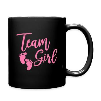 Team Girl Baby Gift - Full Colour Mug - black - Right