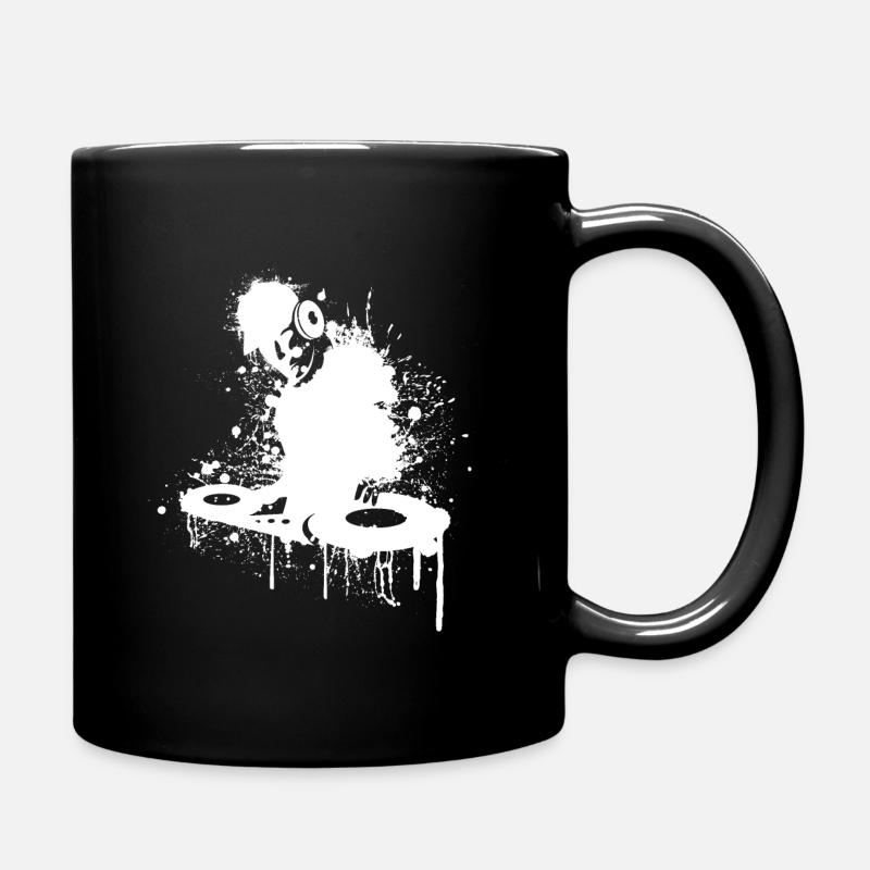 Turntable Splash - Full Colour Mug - black