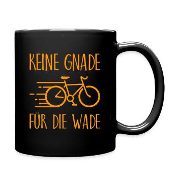 Keine Gnade fuer die Wade Fahrrad Geschenk - Tasse einfarbig - Schwarz - Rechts