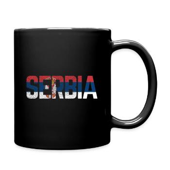 Serbie Serbie cadeau - Mug uni - noir - Droite