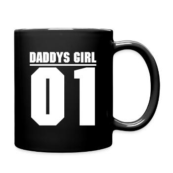 Daddys Girl 01 Tochter Geschenk - Tasse einfarbig - Schwarz - Rechts