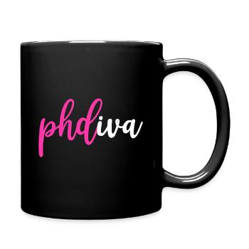 Phd diva diplôme cadeau - Mug uni - noir - Droite