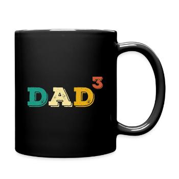 Papa jusqu'à trois cadeaux - Mug uni - noir - Droite