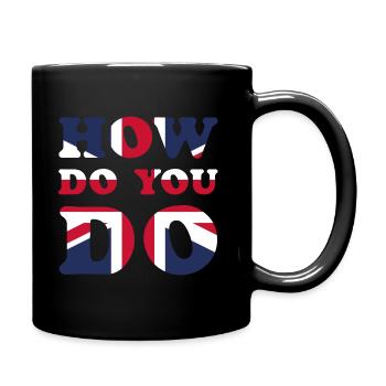 British – Britisch - Tasse einfarbig - Schwarz - Rechts