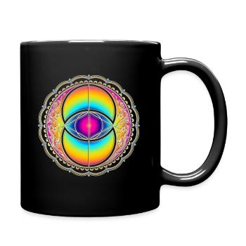 Vesica Piscis, Nordic, Sacred Geometry, Avalon - Full Colour Mug - black - Right