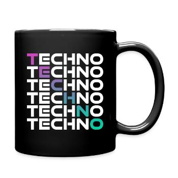 Techno Festival Rave Club - Mug uni - noir - Droite