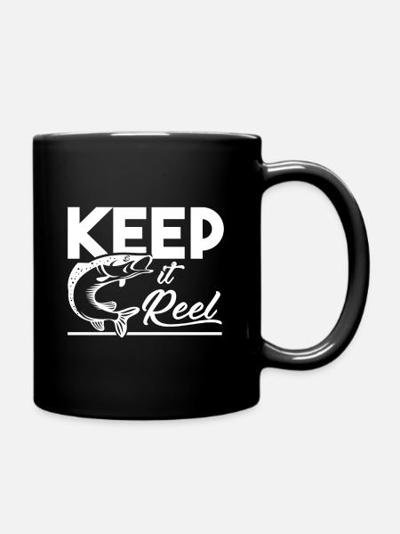 Fishing Fish Fish - Full Colour Mug - black