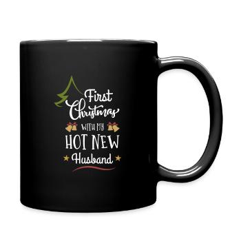 First Christmas with my new hot Husband - Tasse einfarbig - Schwarz - Rechts