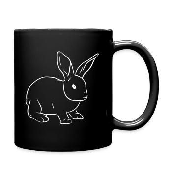 Lapin Lapin Lapin Lapin D'éleveur Lapin De Pâques - Mug uni - noir - Droite