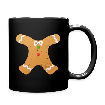Cadeau de Noël en pain d'épice - Mug uni - noir - Droite
