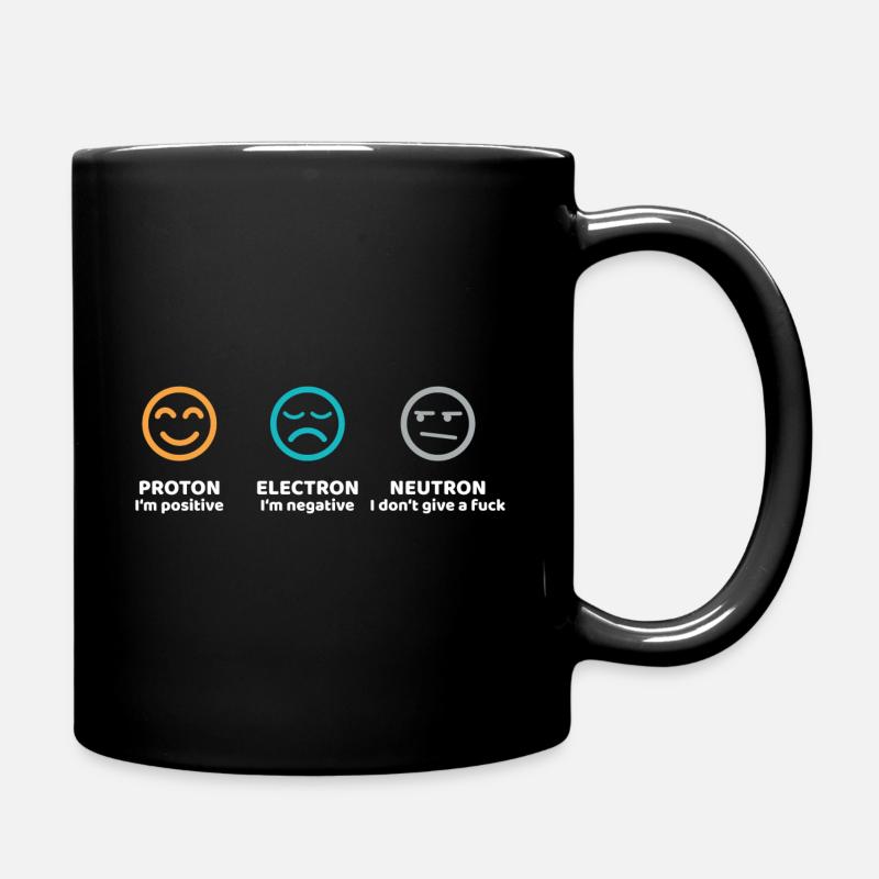 Cadeau Science Proton Electron Neutron - Mug uni - noir