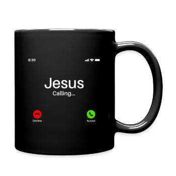 Jésus appelle un cadeau - Mug uni - noir - Droite