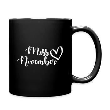 Miss November Birthday Gift - Full Colour Mug - black - Right