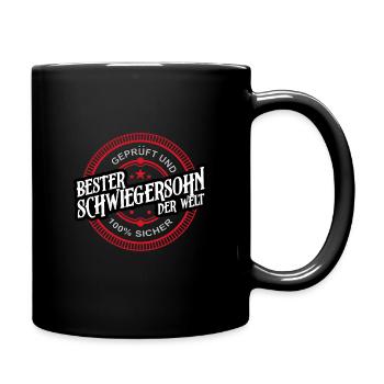 Bester Schwiegersohn Der Welt Coole Geschenkidee - Tasse einfarbig - Schwarz - Rechts