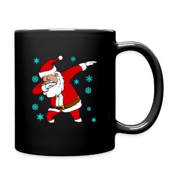 Weihnachtsmann Dab Christmas Weihnachten Geschenk - Tasse einfarbig - Schwarz - Rechts
