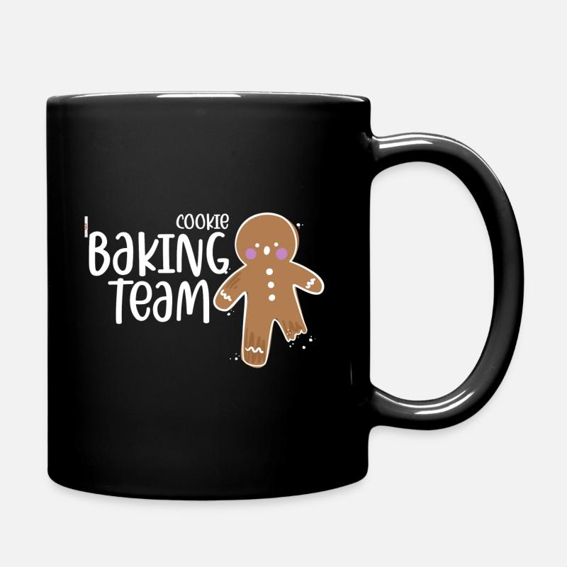 Cookie Baking Team Weihnachten Geschenk - Tasse einfarbig - Schwarz