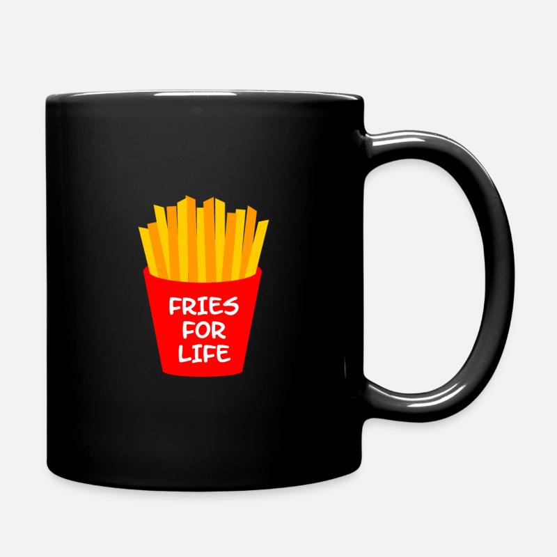 Fries fries - Full Colour Mug - black
