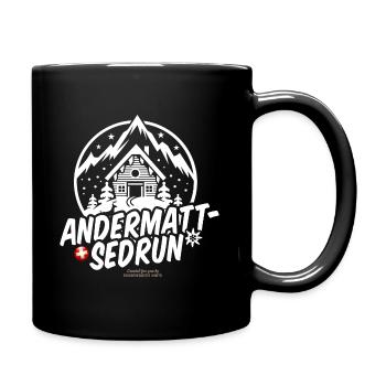 Andermatt-Sedrun Switzerland - Full Colour Mug - black - Right