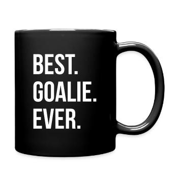 Best Goalie Ever Handball Geschenk - Tasse einfarbig - Schwarz - Rechts