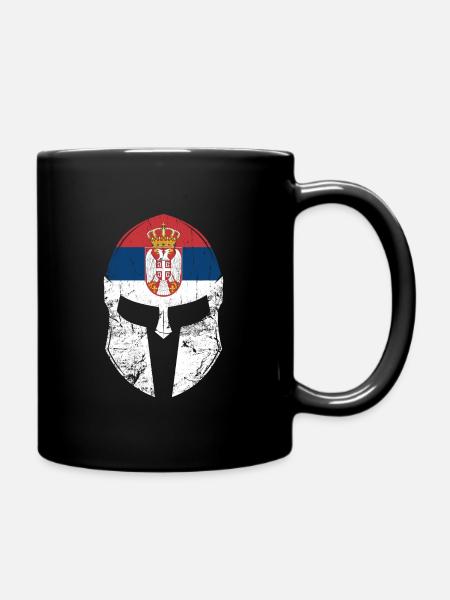 Serbie drapeau serbe - Mug uni - noir