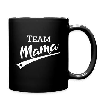 Maman d'équipe dans un style vintage avec étoile | best-seller - Mug uni - noir - Droite