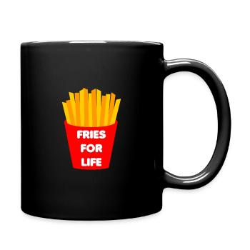 Fries fries - Full Colour Mug - black - Right