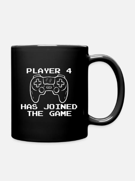Player 4 has joined the Game Grossesse - Mug uni - noir