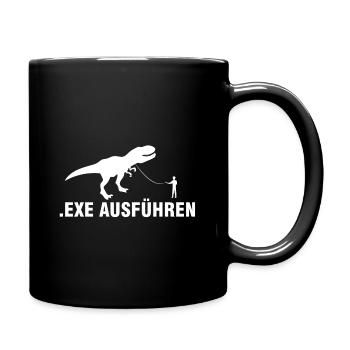 exe ausführen Informatiker Programmierer Geschenk. - Tasse einfarbig - Schwarz - Rechts