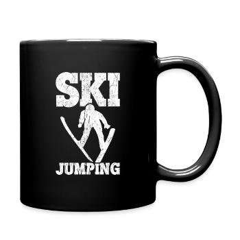 Ski jumping, ski jumping, ski jumpers - Full Colour Mug - black - Right