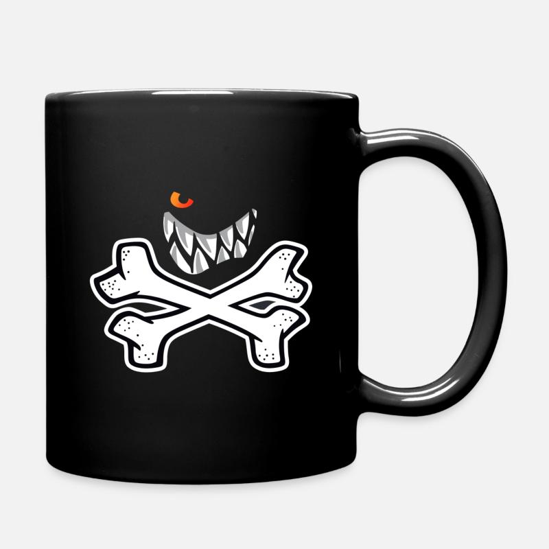 Die Wilden Kerle Grinsender Pirat - Tasse einfarbig - Schwarz