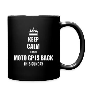 Keep calm motogp is back - Full Colour Mug - black - Right