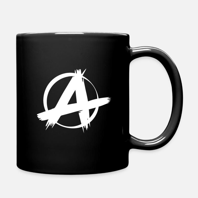 Punk Punker Anarchie Symbol Zeichen Geschenk - Tasse einfarbig - Schwarz