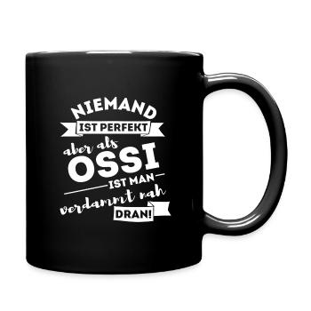 Ossi Ostdeutschler Ostdeutschland DDR Ostalgie - Tasse einfarbig - Schwarz - Rechts
