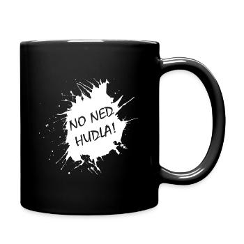 No Ned Hudla Schwaben Schwäbisch Geschenk - Tasse einfarbig - Schwarz - Rechts