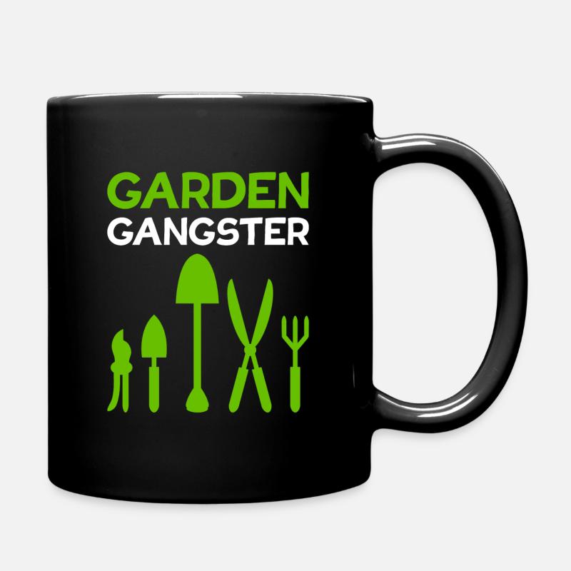 Garden Gangster Gartenarbeit Gärtner Geschenk - Tasse einfarbig - Schwarz