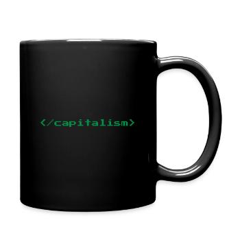 Capitalism Nerd Geek Informatik Kapitalist - Tasse einfarbig - Schwarz - Rechts