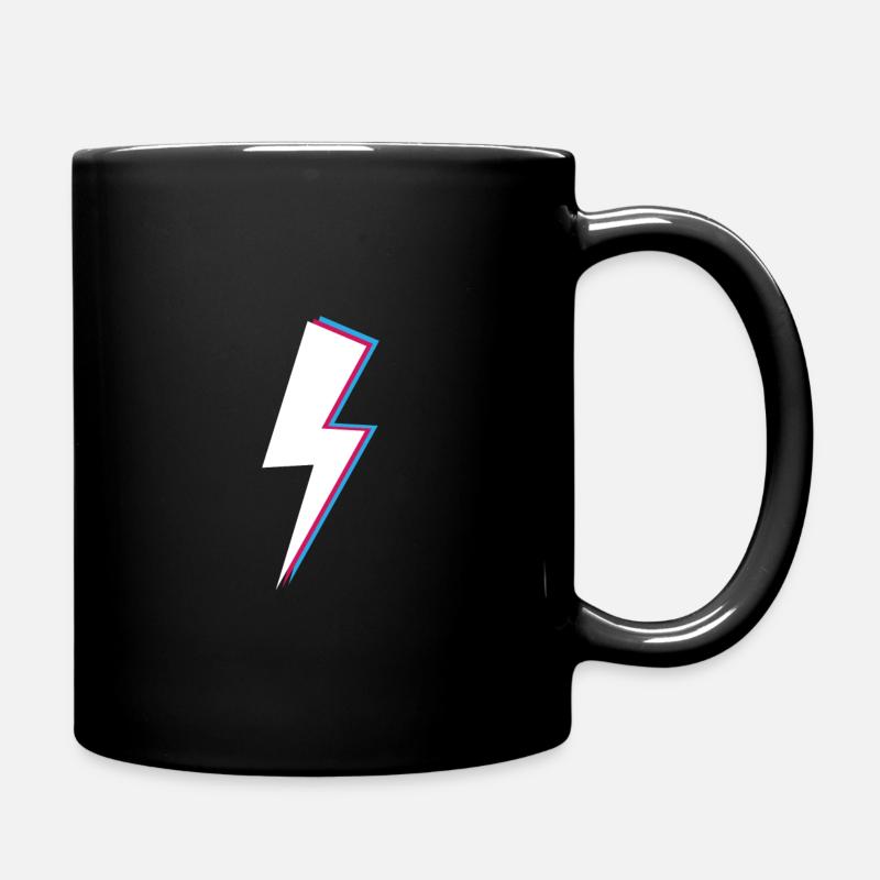 Blitz Retro Vintage Style Geschenk - Tasse einfarbig - Schwarz