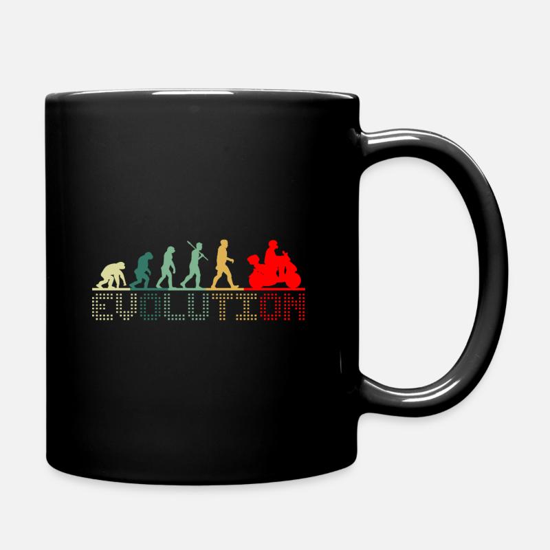 Scooter Evolution Retro pour les pilotes de scooter - Mug uni - noir