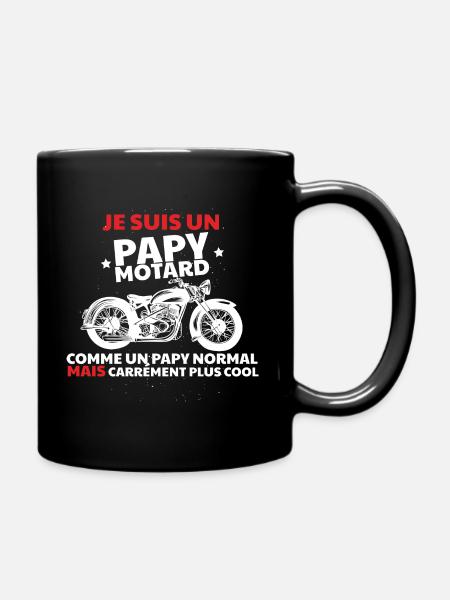 Papy motard tshirt - Mug uni - noir