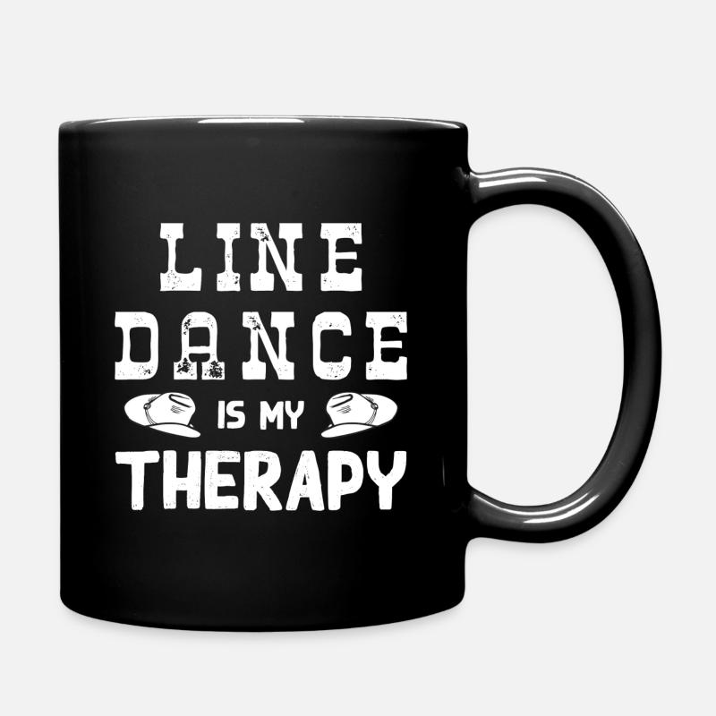 Line dance line dance gift - Full Colour Mug - black