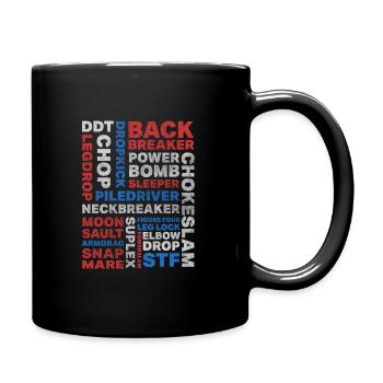 Wrestling Moves - Full Colour Mug - black - Right