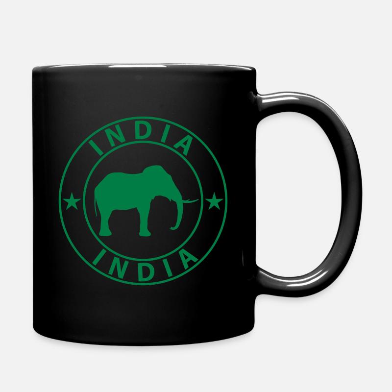 India - Tasse einfarbig - Schwarz