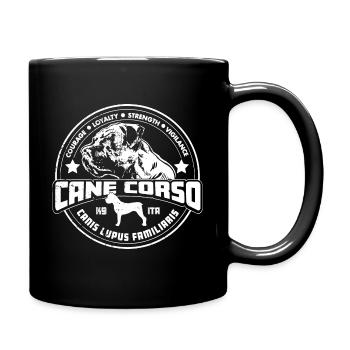 Cane Corso - Tasse einfarbig - Schwarz - Rechts